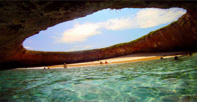 Hidden Beach Marieta Islands by Puerto Vallarta, Mexico